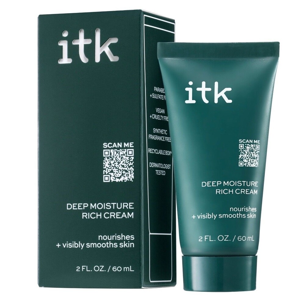 ITK DEEP MOISTURE RICH CREAM @ FL. OZ. (PACK OF 2) NEW